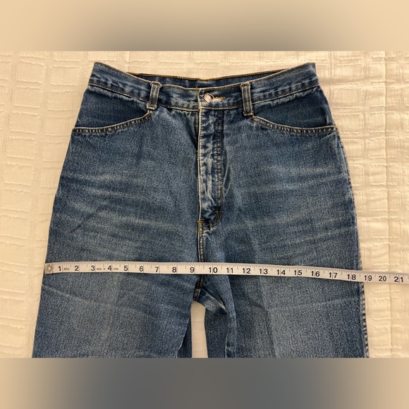 Vintage Foxtail Ultra High Rise 90s Y2K Denim Jeans Made in Hong Kong - Picture 15 of 16